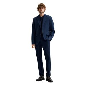 Zara Blue Comfort Modern Fit Suit in Navy